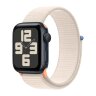 Apple Watch SE (2023) 44mm, Midnight Aluminum Case with Sport Loop - Starlight (Бежевый)