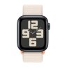 Apple Watch SE (2023) 44mm, Midnight Aluminum Case with Sport Loop - Starlight (Бежевый)