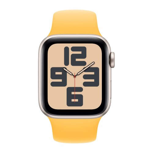 Apple Watch SE (2023) 44mm, Starlight Aluminum Case with Sport Band - Sunshine (Оранжевый)