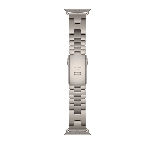Титановый браслет Hermès Grand H Titane 49mm Gris Titane (L)