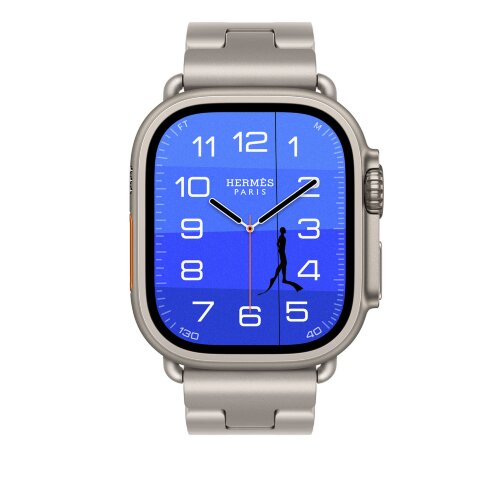 Титановый браслет Hermès Grand H Titane 49mm Gris Titane (L)