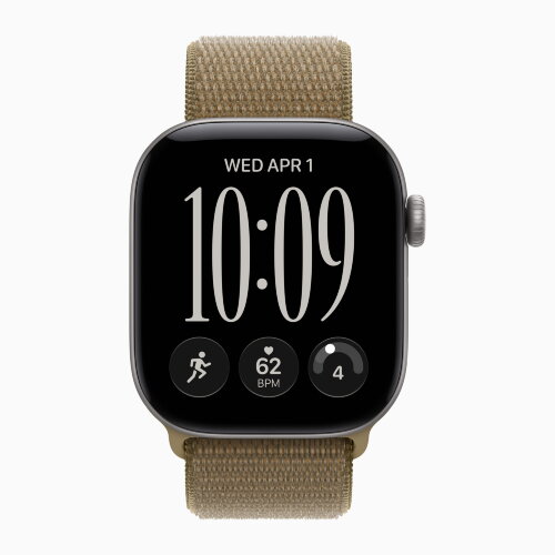 Apple Watch Series 12 42mm, Space Gray Aluminum Case with Sport Loop - Olive