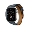 Ремешок Hermes для Apple Watch 42mm Double Tour Attelage — темно-синий (Bleu Tempête)