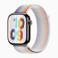 Apple Watch Series 10 46mm, Slate Stainless Steel Case with Sport Loop - Pride Edition