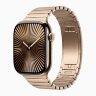 Apple Watch Series 10 42mm Gold Titanium Case with Gold Link Bracelet