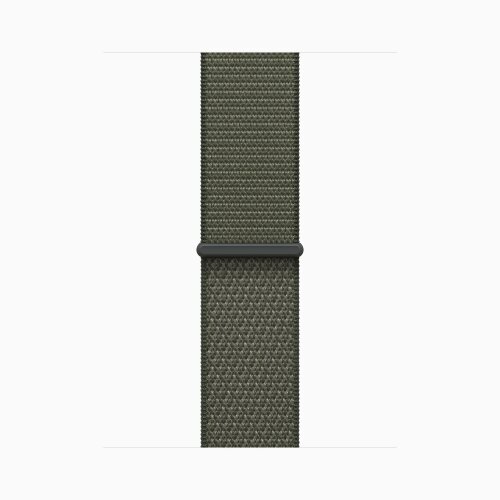 Apple Watch Series 11 46mm, Silver Aluminum Case with Sport Loop - Forest
