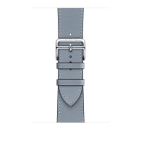 Ремешок Hermès Single Tour из кожи Swift 45mm для Apple Watch - Голубой