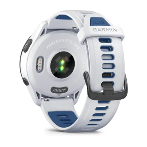Умные часы Garmin Forerunner 265 46mm Black Bezel Whitestone Case Whitestone/Tidal Blue Silicone Band