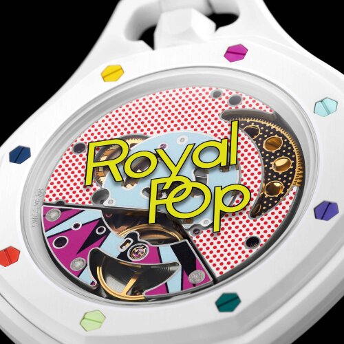 Карманные часы Audemars Piguet Swatch Royal Pop Huit Blanc (Белый)