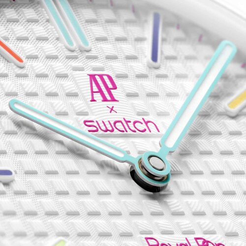 Карманные часы Audemars Piguet Swatch Royal Pop Huit Blanc (Белый)