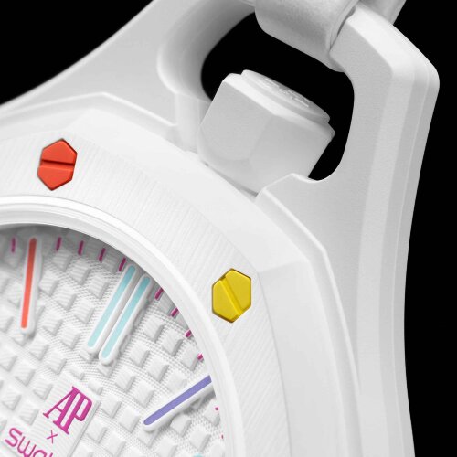 Карманные часы Audemars Piguet Swatch Royal Pop Huit Blanc (Белый)