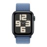 Apple Watch SE (2023) 44mm, Midnight Aluminum Case with Sport Loop - Winter Blue (Голубой)
