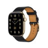 Ремешок Hermes для Apple Watch 42mm Single Tour — черный (Noir)