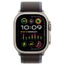 Ремешок для Apple Watch Ultra 49mm Trail Loop Titanium (S/M) - Blue/Black (Сине-черный)