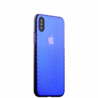 Силиконовая чехол-накладка J-case Colorful Fashion для iPhone X - Фиолетовый оттенок
