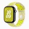 Apple Watch Series 10 42mm, Jet Black Aluminum Case with Nike Sport Band - Volt Splash