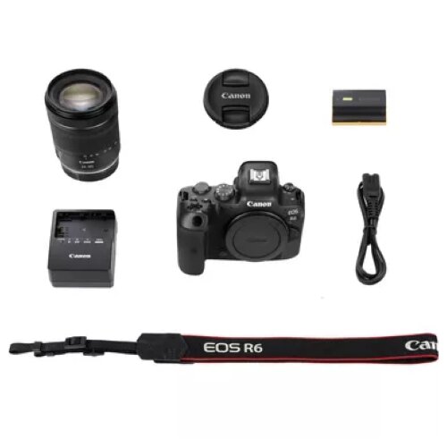 Canon EOS R6 Mirrorless Camera + RF 24-105mm F4-7.1 IS STM Lens