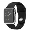 Apple Watch 38mm / Черный спортивный ремешок из фторэластомера