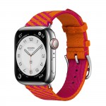 Apple Watch Series 7 Hermes 41 мм с нейлоновым ремешком оранжевый / розовый