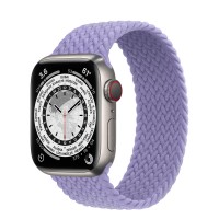 Apple Watch Series 7 41 мм, Titanium, плетеный монобраслет «Английская лаванда»