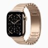 Apple Watch Series 11 42mm Gold Titanium Case with Gold Link Bracelet
