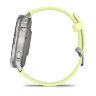 Умные часы Garmin Venu 4 45mm, Silver, Citron Silicone band