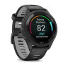 Умные часы Garmin Forerunner 265 46mm Black Bezel Case Black/Powder Gray Silicone Band