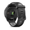 Умные часы Garmin Forerunner 265 46mm Black Bezel Case Black/Powder Gray Silicone Band