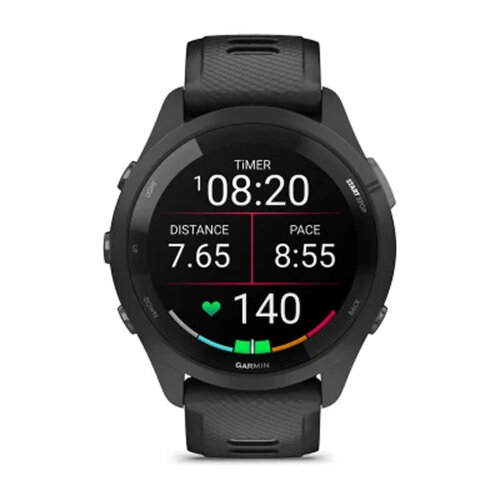 Умные часы Garmin Forerunner 265 46mm Black Bezel Case Black/Powder Gray Silicone Band