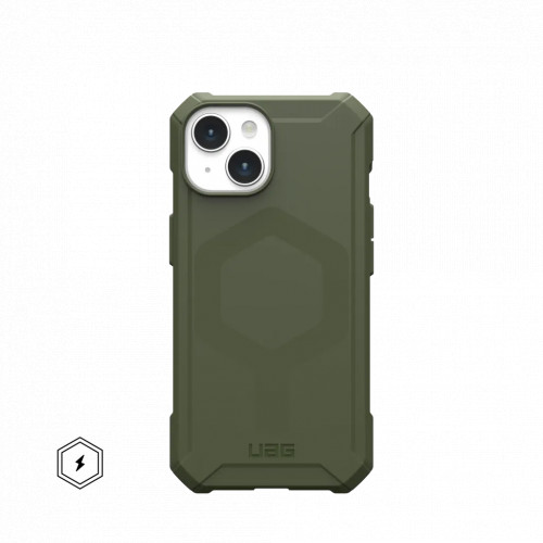 Защитный чехол Uag Essential Armor для iPhone 15 с MagSafe - Оливковый (Olive Drab)