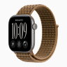 Apple Watch Series 12 42mm, Space Gray Aluminum Case with Sport Loop - Light Umber Plaid