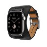 Ремешок Hermes для Apple Watch 42mm En Selle — черный (Noir)