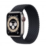 Apple Watch Edition Series 6 Titanium 40mm, плетёный монобраслет угольного цвета
