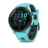 Умные часы Garmin Forerunner 265 46mm Black Bezel Aqua Case Aqua/Black Silicone Band