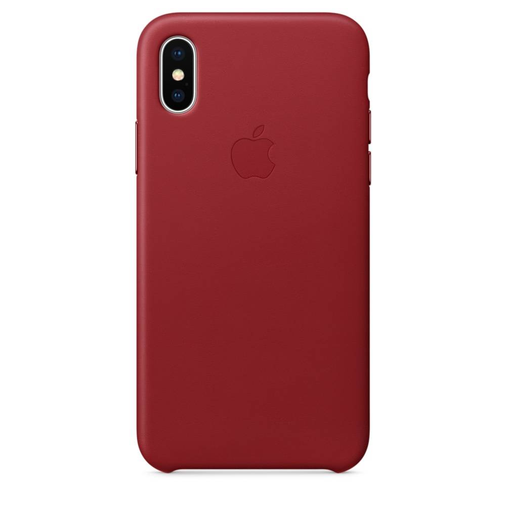 Кожаный чехол для iPhone X (PRODUCT)RED