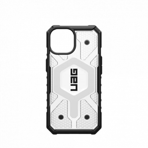 Защитный чехол Uag Pathfinder Clear для iPhone 15 с MagSafe - Лед (Ice)