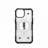 Защитный чехол Uag Pathfinder Clear для iPhone 15 с MagSafe - Лед (Ice)