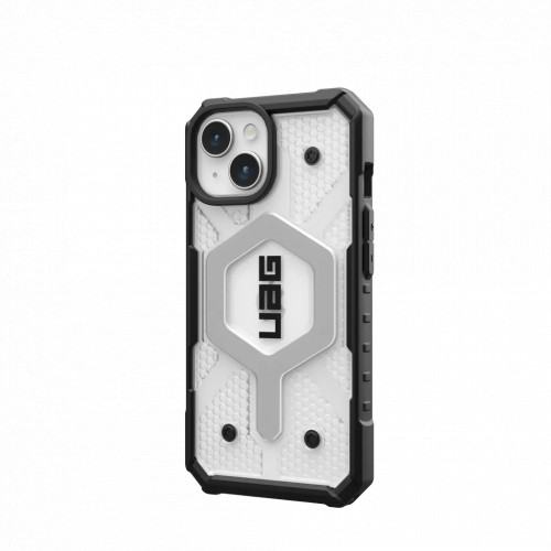 Защитный чехол Uag Pathfinder Clear для iPhone 15 с MagSafe - Лед (Ice)