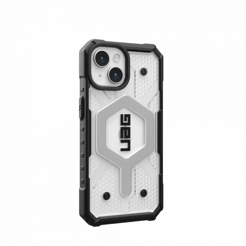 Защитный чехол Uag Pathfinder Clear для iPhone 15 с MagSafe - Лед (Ice)