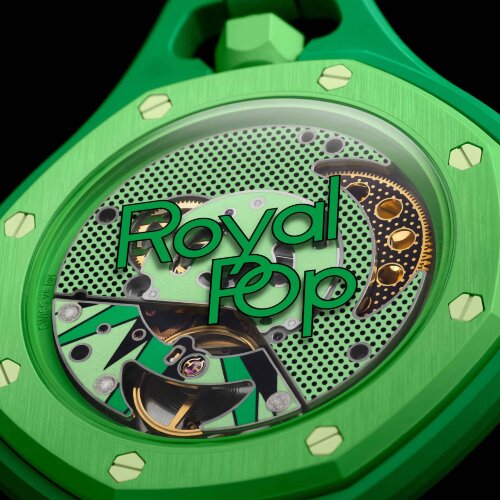 Карманные часы Audemars Piguet Swatch Royal Pop Green Eight (Зеленый)