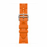 Apple Watch Hermes Ultra 2 49mm Titanium, спортивный ремешок Kilim оранжевый