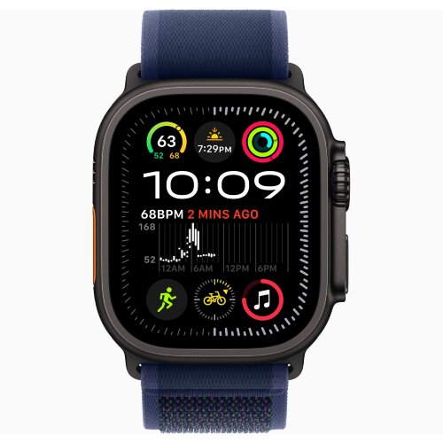 Ремешок для Apple Watch Ultra 49mm Trail Loop Black Titanium (S/M) - Blue (Синий)