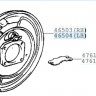 Кожух тормозного диска для Toyota Corolla (правый)