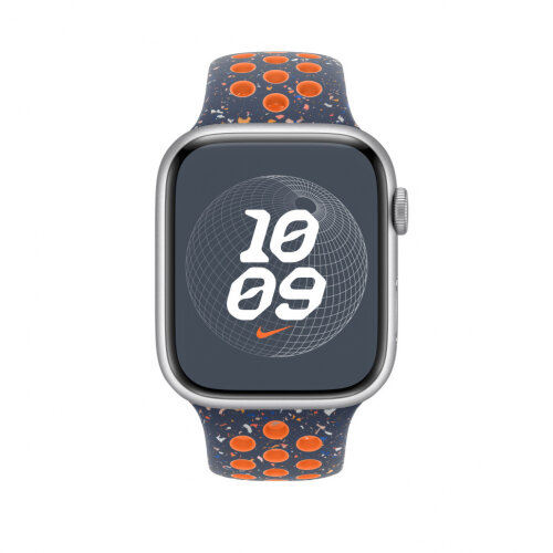 Спортивный ремешок для Apple Watch 46mm Nike Sport Band (M/L) - Синее пламя (Blue Flame)