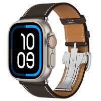 Apple Watch Ultra 2 Hermes 49mm Titanium Case with  Single Tour Deployment Ebene