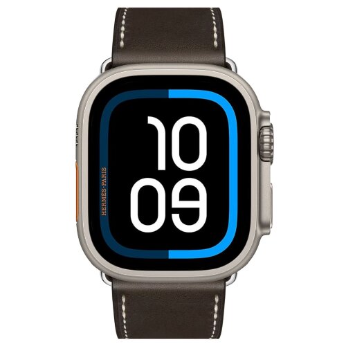 Apple Watch Ultra 2 Hermes 49mm Titanium Case with  Single Tour Deployment Ebene