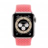Apple Watch Edition Series 6 Titanium 40mm, плетёный монобраслет розовый пунш
