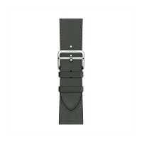 Ремешок Hermes для Apple Watch Single Tour 42 mm - Темно-зеленый (Vert Mongrove)