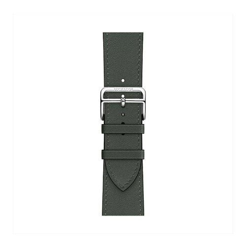 Ремешок Hermes для Apple Watch Single Tour 42 mm - Темно-зеленый (Vert Mongrove)
