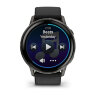 Умные часы Garmin Venu 4 45mm, Slate, Black Silicone Band